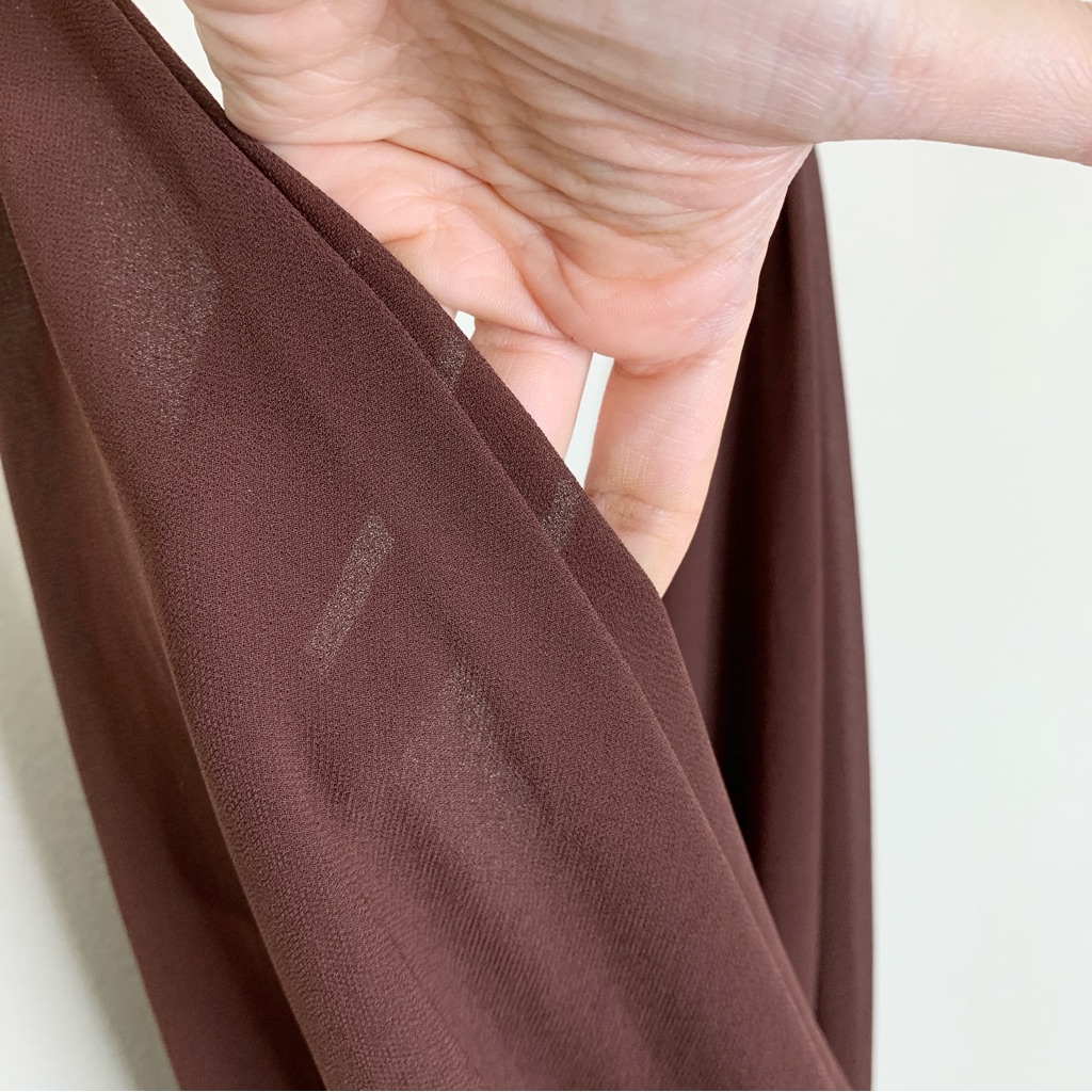 New Natalie Rolt Magnolia Gown (Sz 1) Draped Maxi Slip Dress Espresso Brown — image 7 of 8